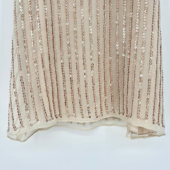 Francesca's Gold Sequin Tank Size S - Picture 2 of 7